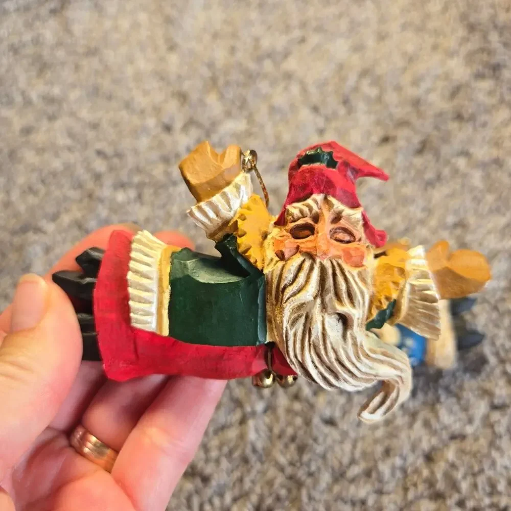 David Frykman Santa Christmas Ornaments. Lot Of‎ 2